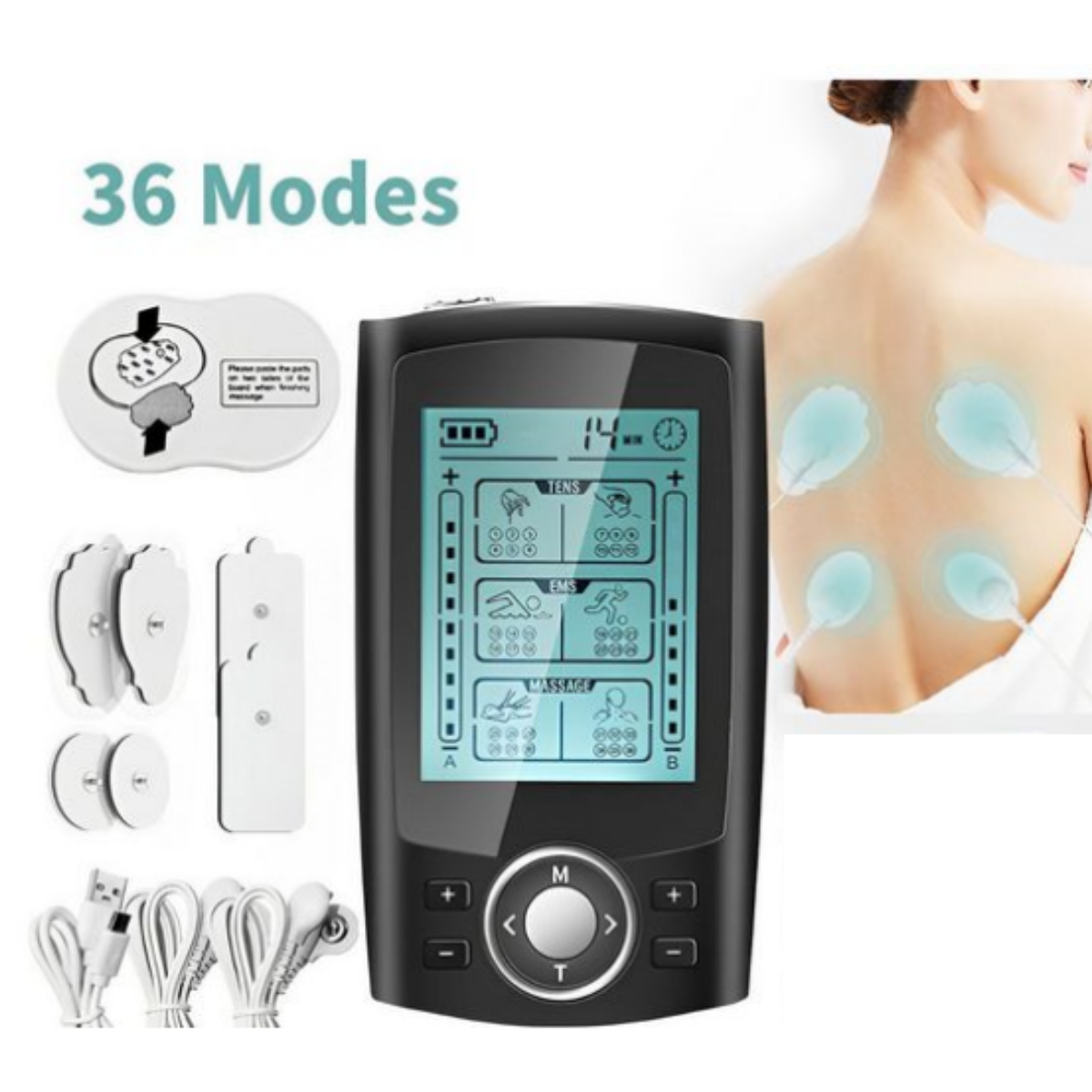 SYNTEK Mini-Massagegerät – Personalisierte Schmerzlinderung und Massagerät entspannende Massage