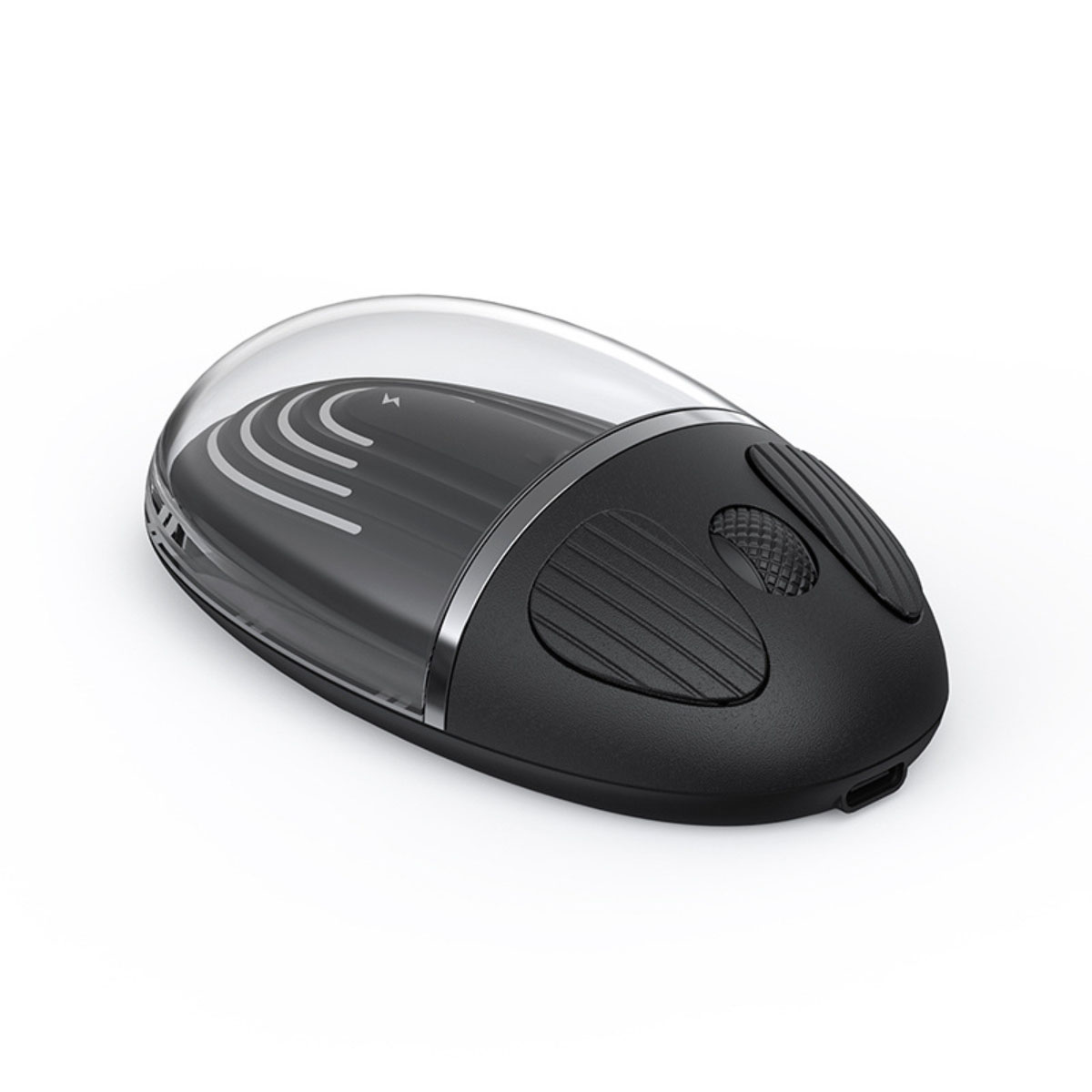 Licht BYTELIKE Maus kabellose Transparente Bluetooth Schwarz Bunte Mode Leise Maus, Dual Maus