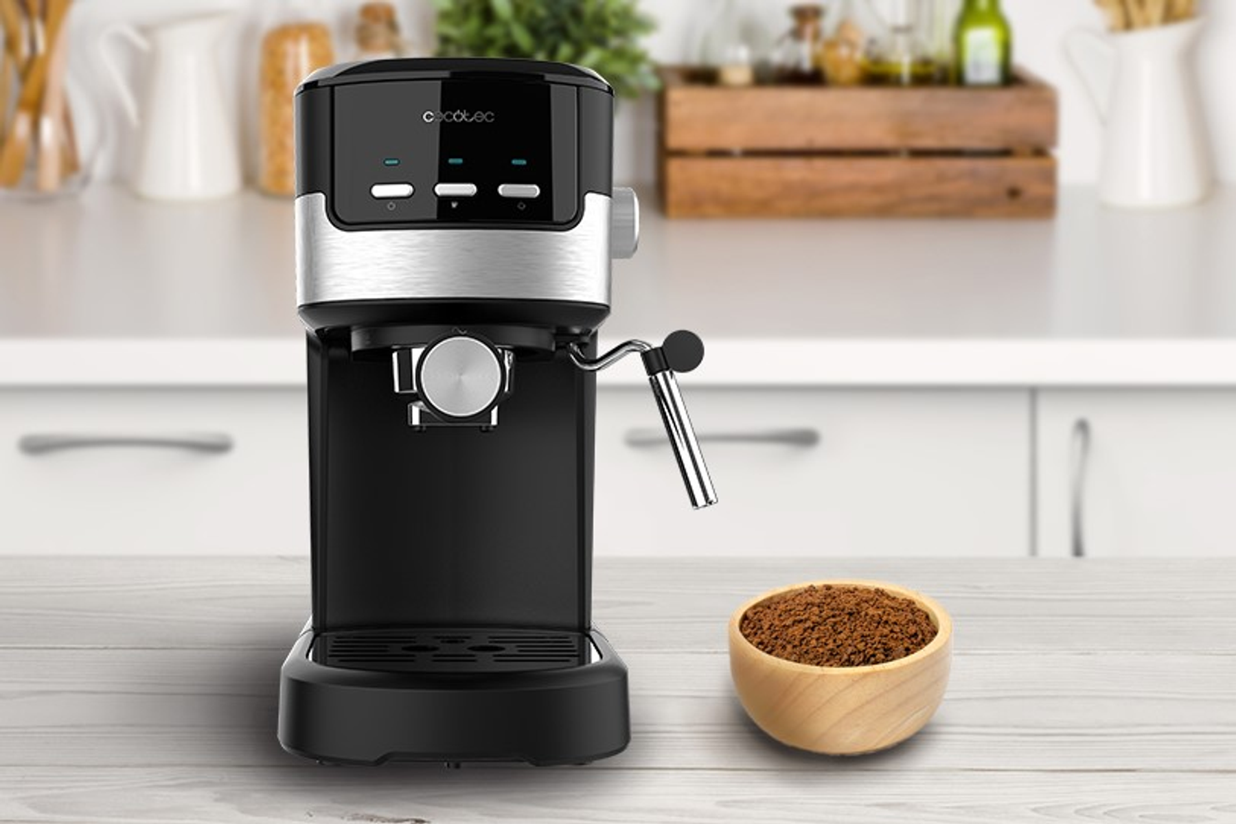 MACCHINA CAFFÈ ESPRESSO CECOTEC Power Espresso 20 Pecan, 1100 W, Nero