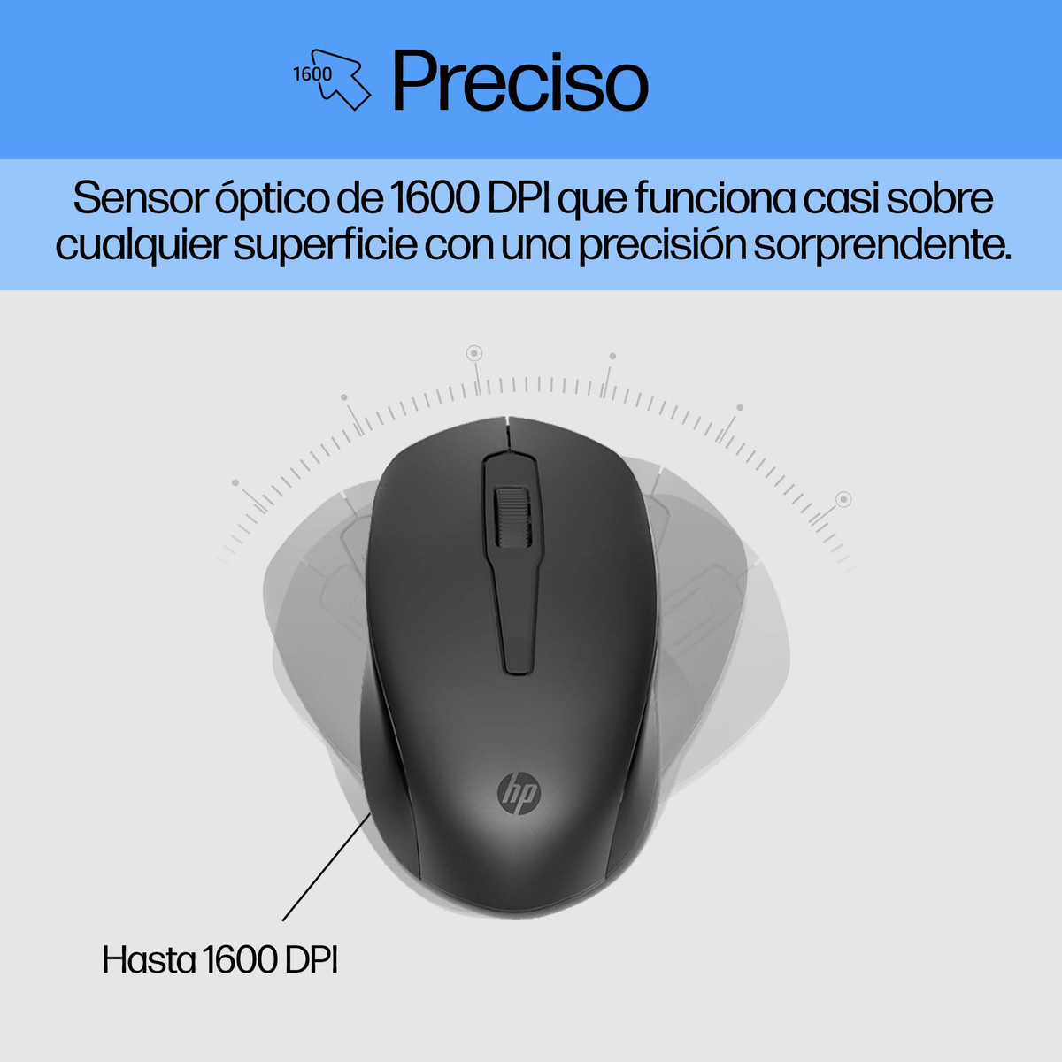 SET TASTIERA E MOUSE HP 2V9E6AA, standard, Bluetooth, RF Wireless, Nero