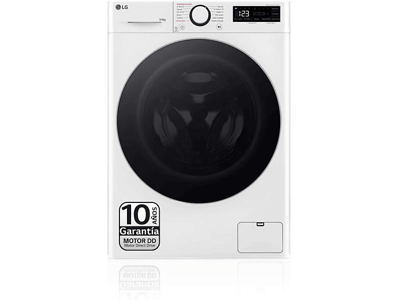 Lavadora secadora - LG F4DR6009A1W, 9 kg + 6 kg, Blanco
