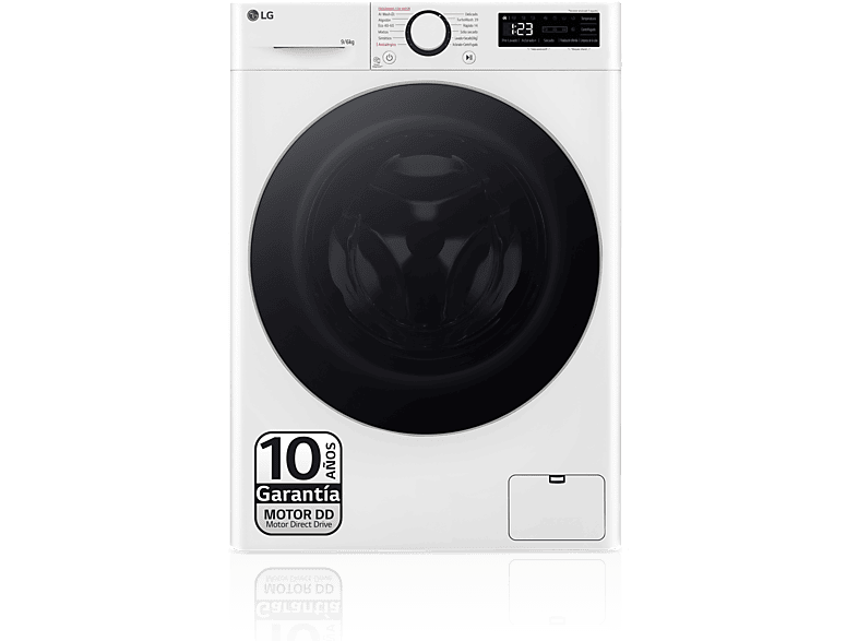 Lavadora LG 9 kg 1400 rpm Clase A-10% F4WR5009A6W