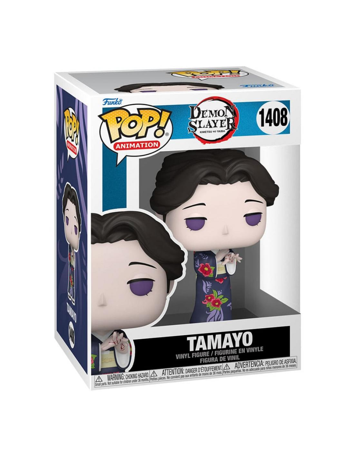 Tamayo Funko Pop Figur in einer Box. Es ist eine Vinylfigur einer Frau mit dunklen Haaren in einem Kimono.
