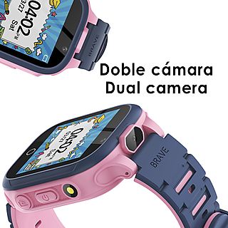 Smartwatch infantil - DAM ELECTRONICS S23 gaming watch, con 14 juegos, doble cámara de fotos y video., Rosa