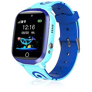 Smartwatch infantil - DAM ELECTRONICS Q13 localizador GPS + LBS + Wifi. Con cámara, pantalla 1,44, intercomunicador y llamadas, Azul