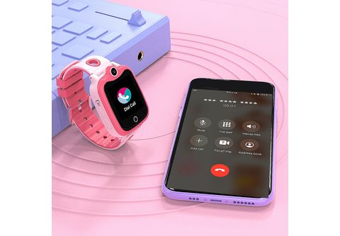 Reloj inteligente para niños, reloj de teléfono con rastreador GPS, cámara  de llamadas de 3 vías, reloj inteligente con pantalla táctil de 1.4