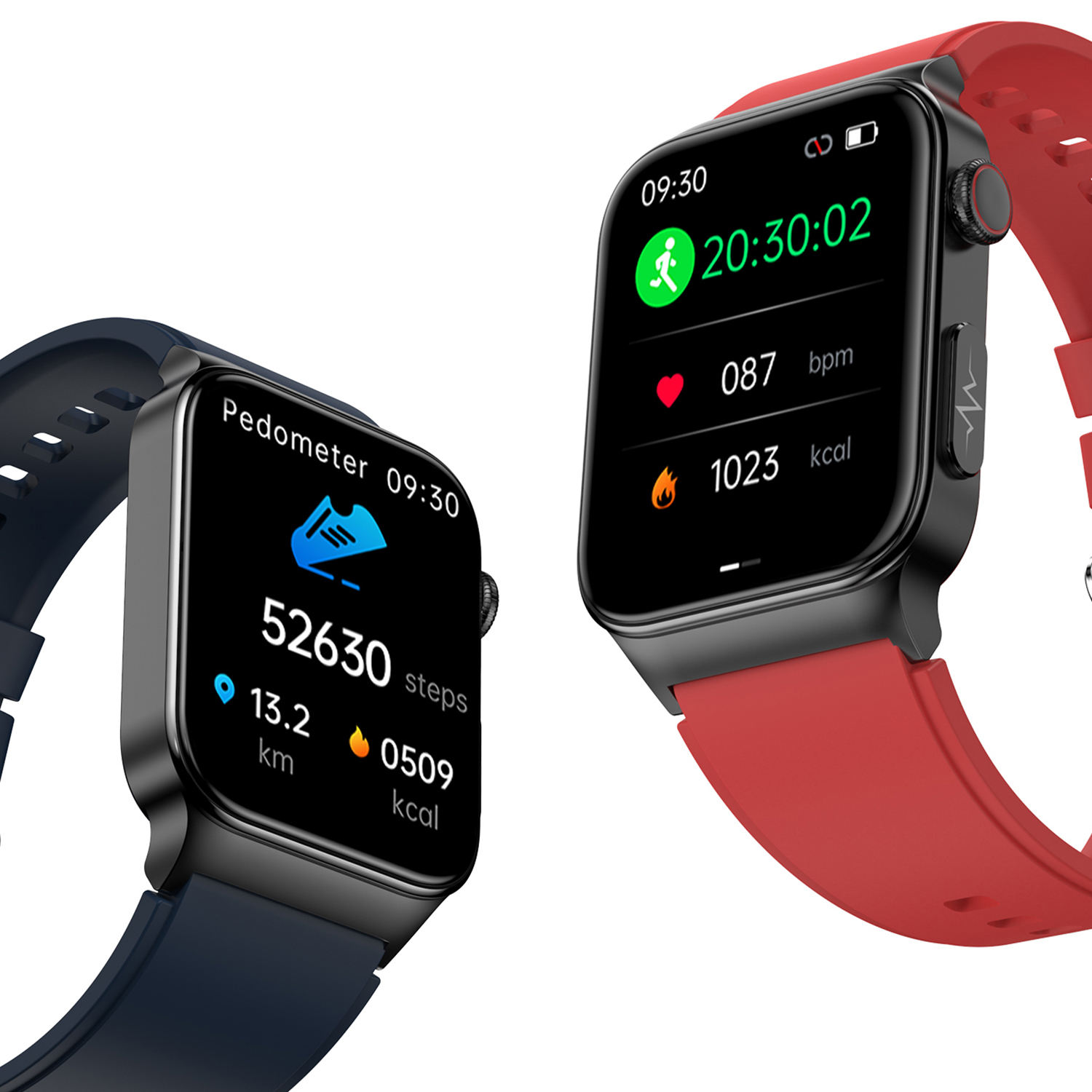 Smartwatch DAM ELECTRONICS E500 con detección de glucosa en sangre,  monitor de tensión y ECG con medición en Negro