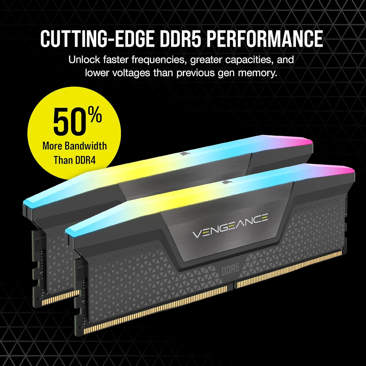 CORSAIR 2x16GB, 1.25V, EXPO AMD Black 32 DDR5 Speicher-Kit RGB, GB 40-40-40-77
