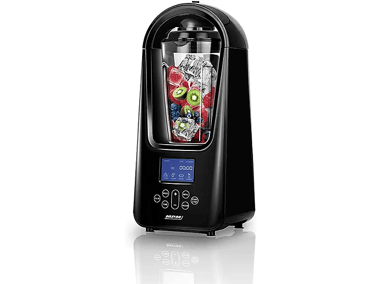 Batidora de mano  Cecotec Katana 15 TotalDestroy Full B Screen, 1500 W, 8  cuchillas, 21 velocidades, Turbo, Set completo, Brazo XL, Pantalla, Black