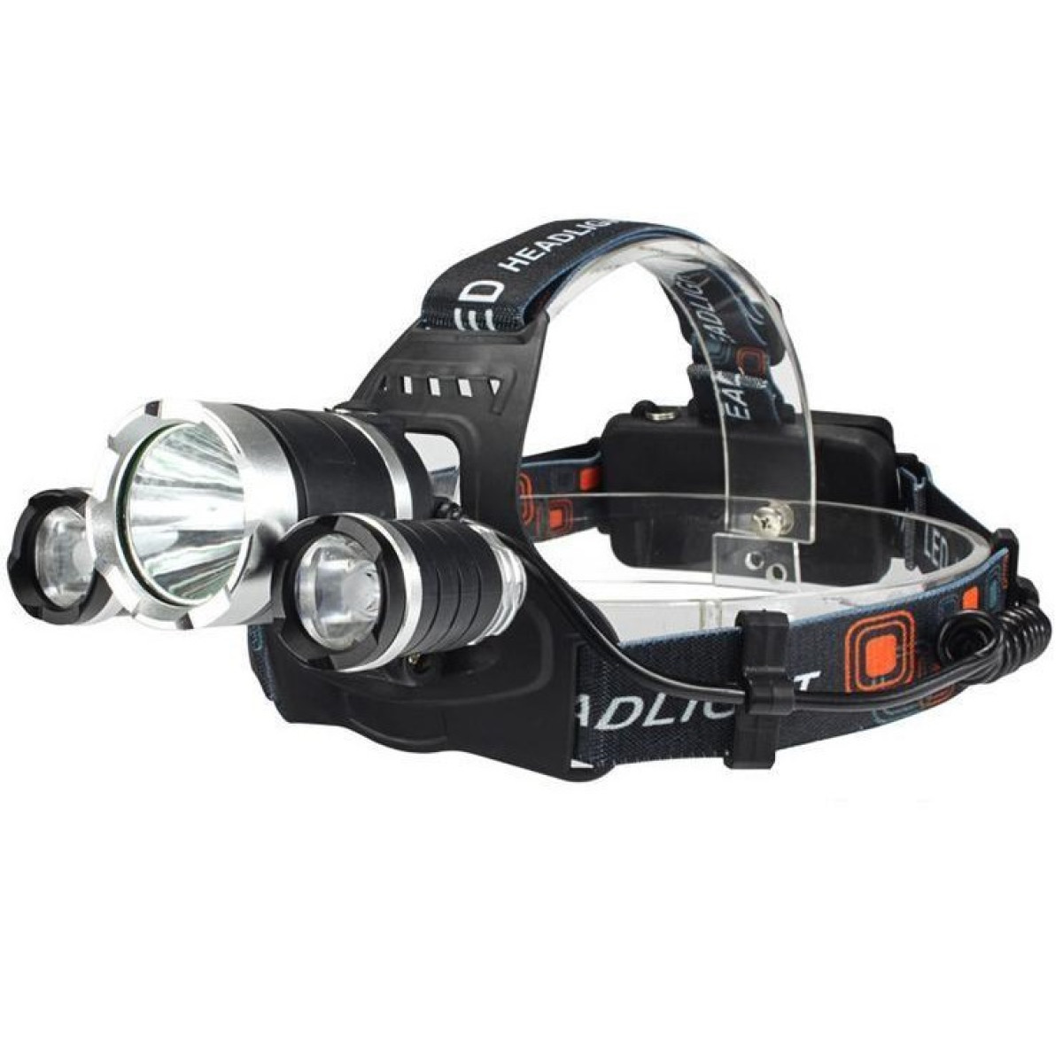 Stirnlampe Wasserdichte mit LED 3 INF aufladbarer Akku Stirnlampe
