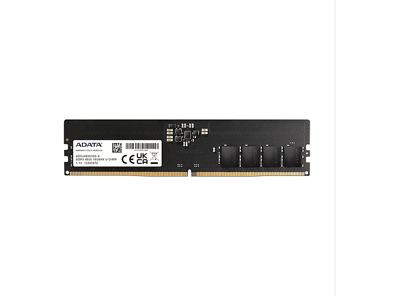 ADATA 1x16GB, 1.1V Speichermodul 16 GB DDR5