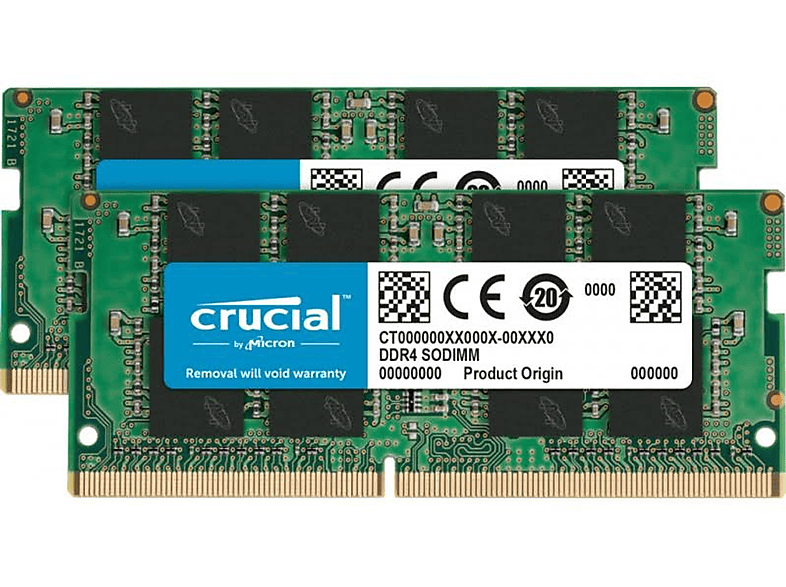 CRUCIAL 2x16GB Speicher-Kit 32 GB DDR4
