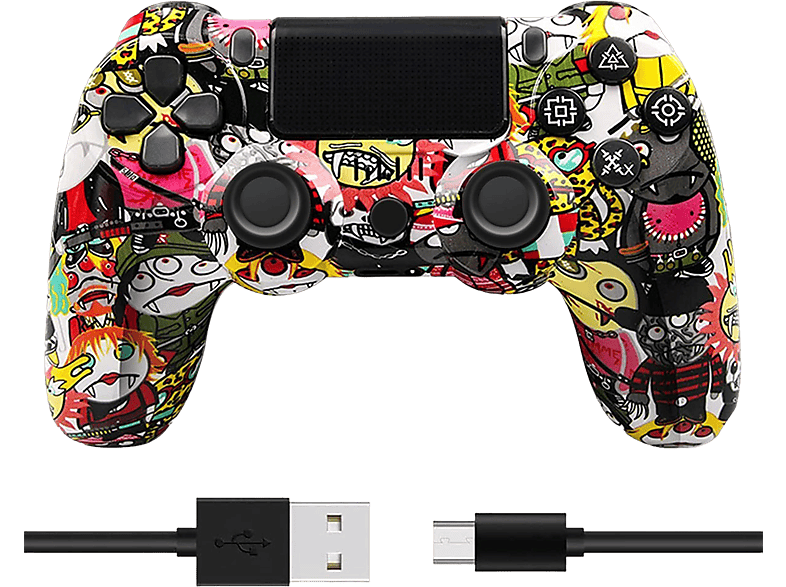 TADOW Gamepad, Bluetooth Cartoon mit Karikatur Controller 4, Playstation kompatibel Controller