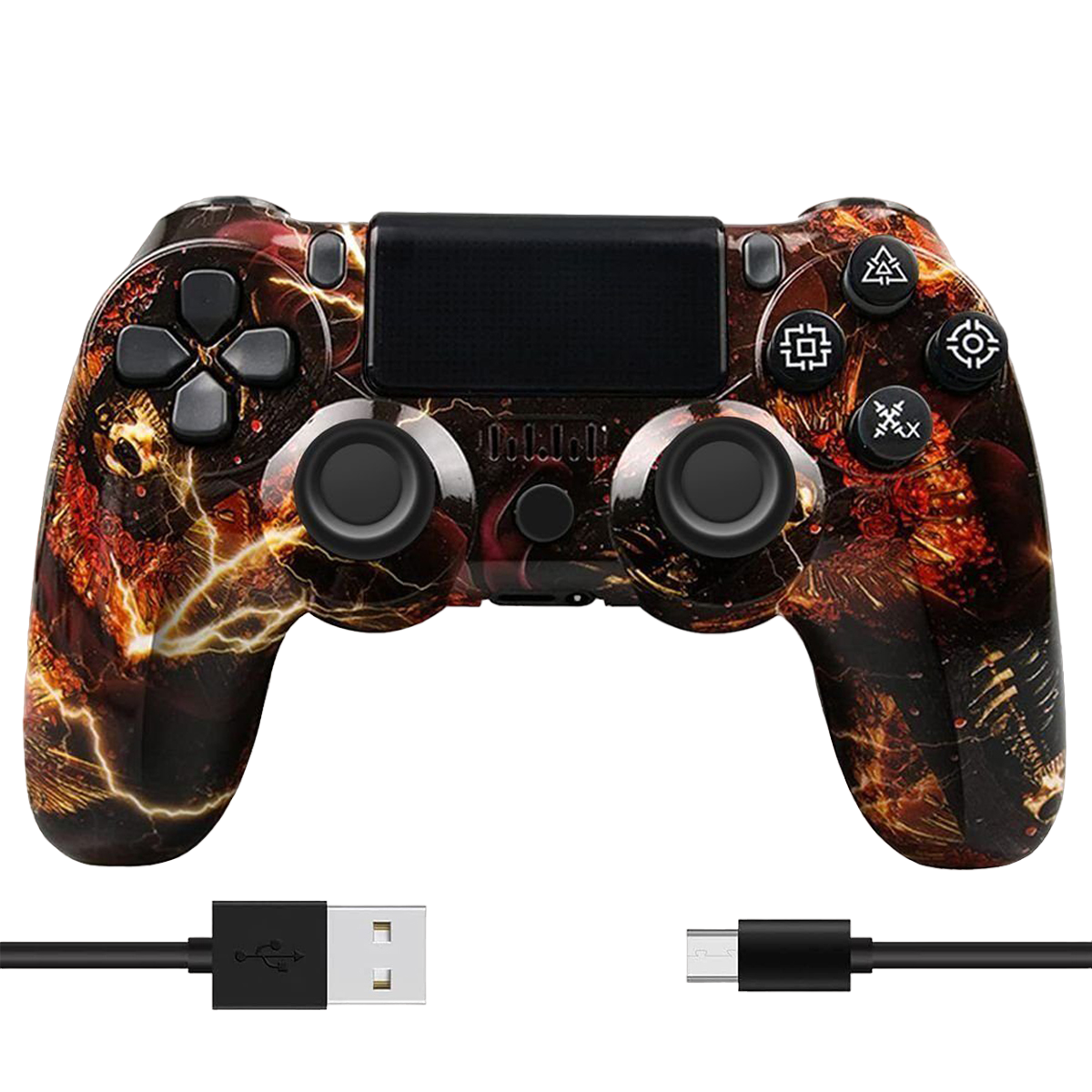 Geist Geist 4 mit Controller Feuer Kopf TADOW Kopf, kompatibel Feuer Playstation Controller Bluetooth Gamepad,