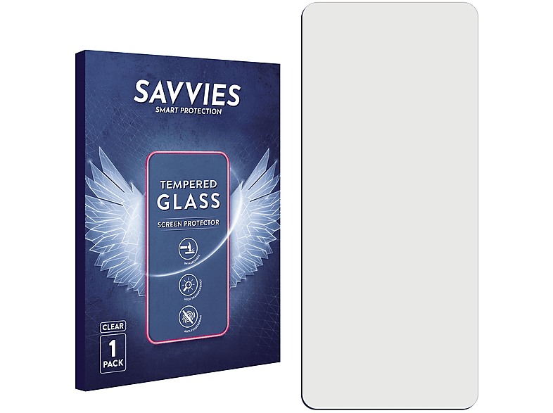SAVVIES 9H klares Schutzglas(für Samsung Galaxy A21)