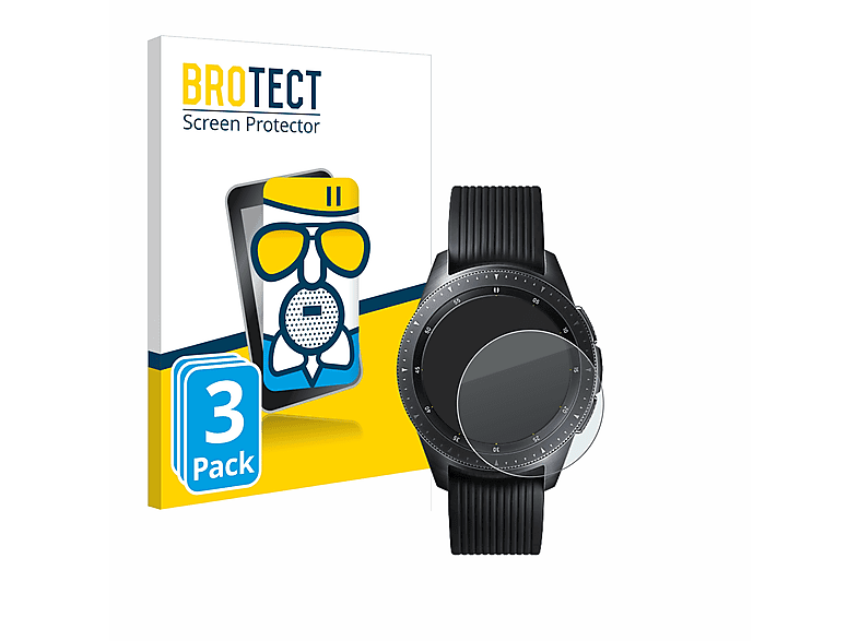 BROTECT 3x Airglass matte Schutzfolie(für Samsung Galaxy Watch (42 mm))
