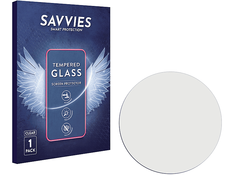 SAVVIES 9H klares Schutzglas(für Matrix Industries PowerWatch 2)