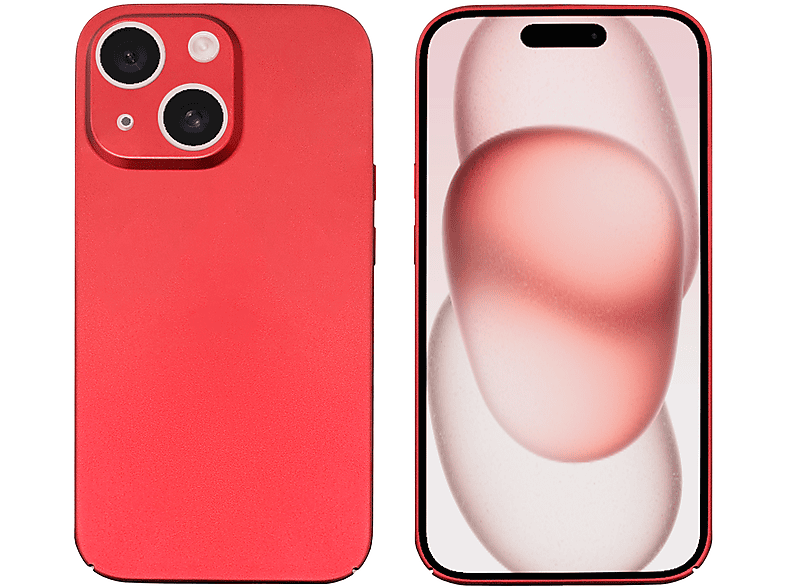LOBWERK Hülle, Backcover, Apple, iPhone 15 Pro 6.1 Zoll, Rot