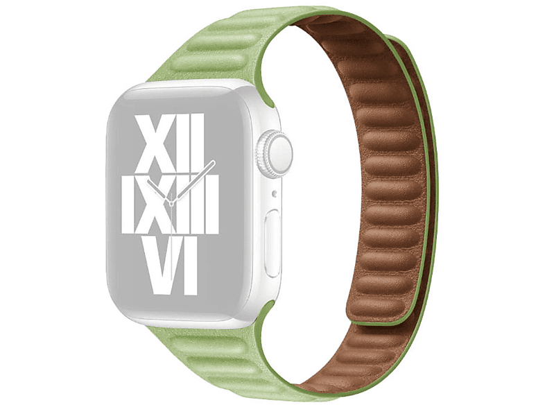 WIGENTO SE Gen 5 Design 7 Watch Ersatzarmband, / 1 / 6 Grün 8 Series 38mm, 9 2 Magnet Band, Apple, 3 40mm 4 Generation Hell 41mm