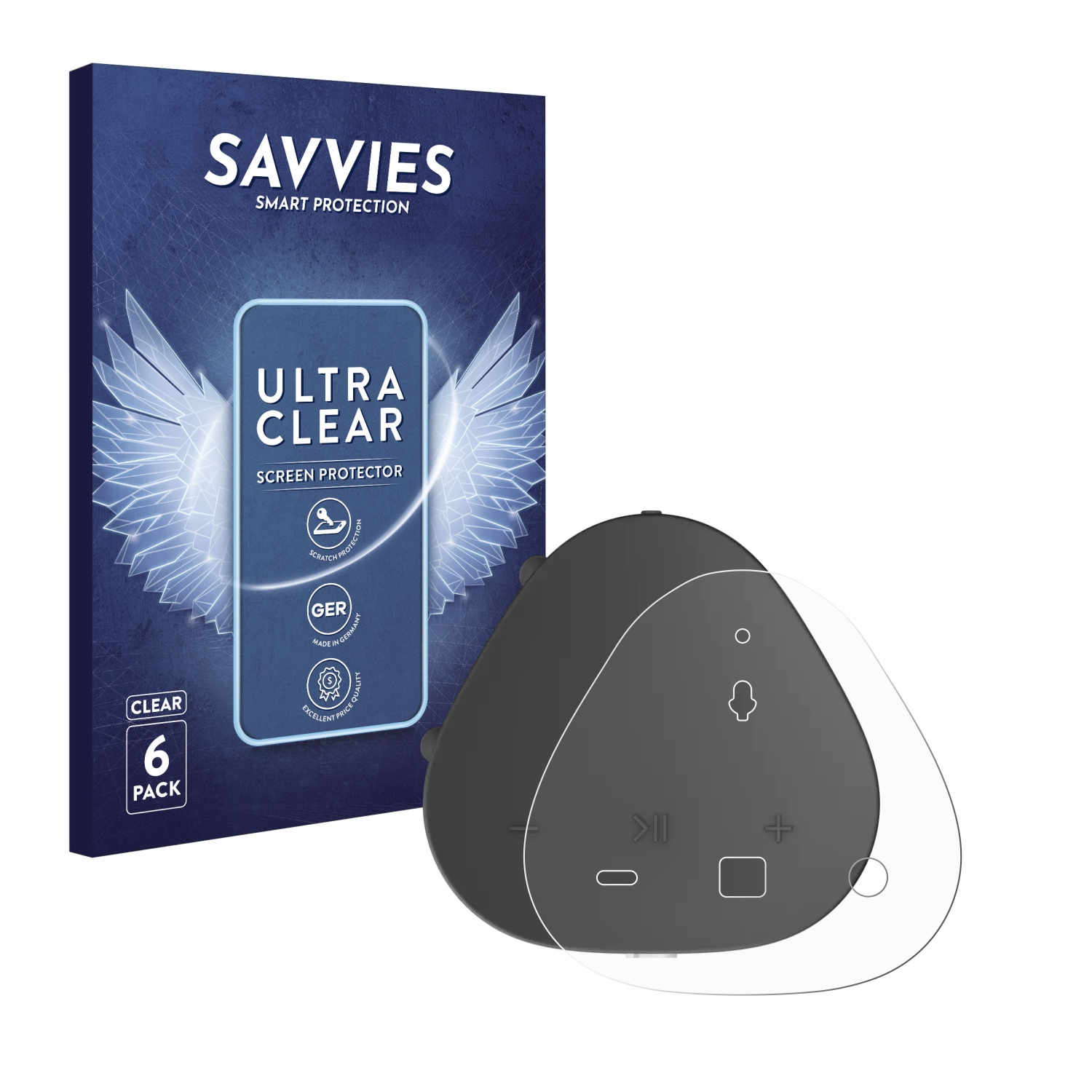 SAVVIES 6x klare Schutzfolie(für Sonos Roam SL)