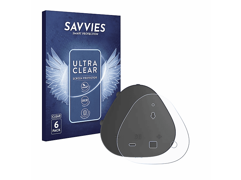 SAVVIES 6x klare Schutzfolie(für Sonos Roam SL)