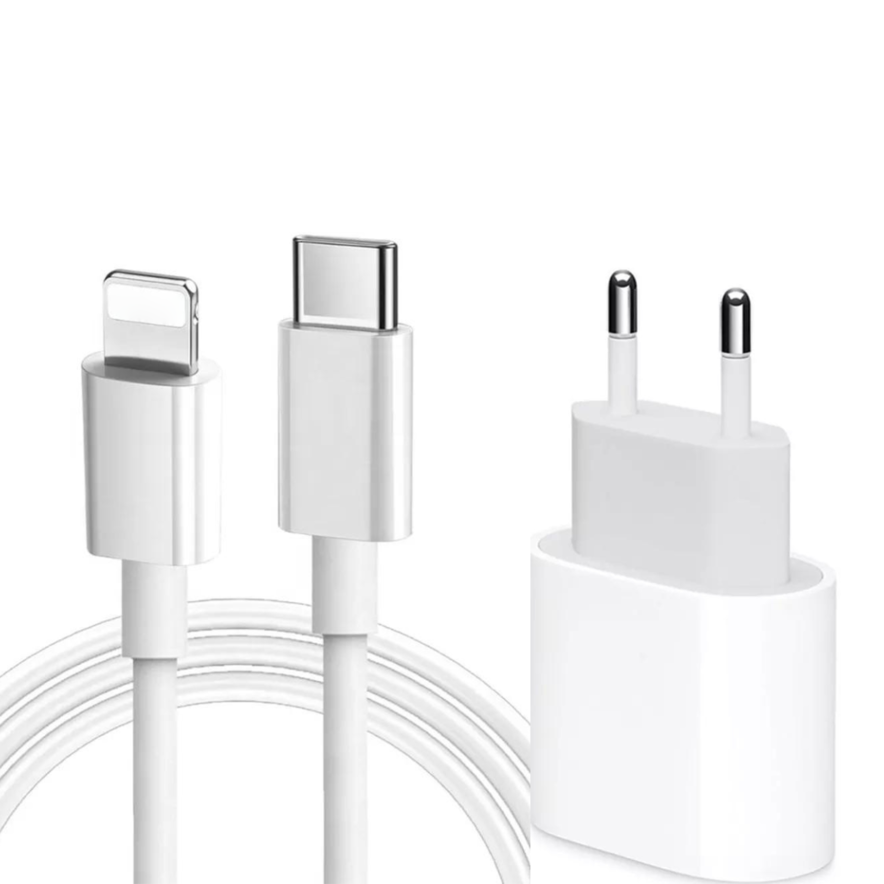 C USB 14, 20W XS iPhone Netzteil Apple 12, + Apple, TRMK für 13, 11, Ladekabel weiß XR, Ladegerät 2m für Ladekabel Apple,