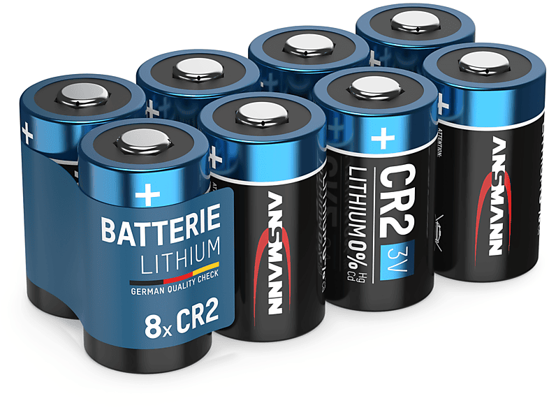 ANSMANN CR2 3V Lithium Spezialbatterie Stück) (8 Spezialbatterien Lithium, 3 Batterie, Volt