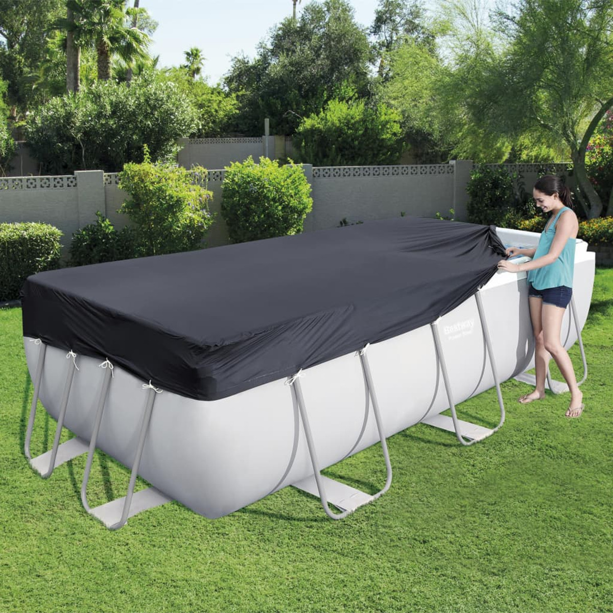 Poolabdeckung, Anthrazit BESTWAY 3202475