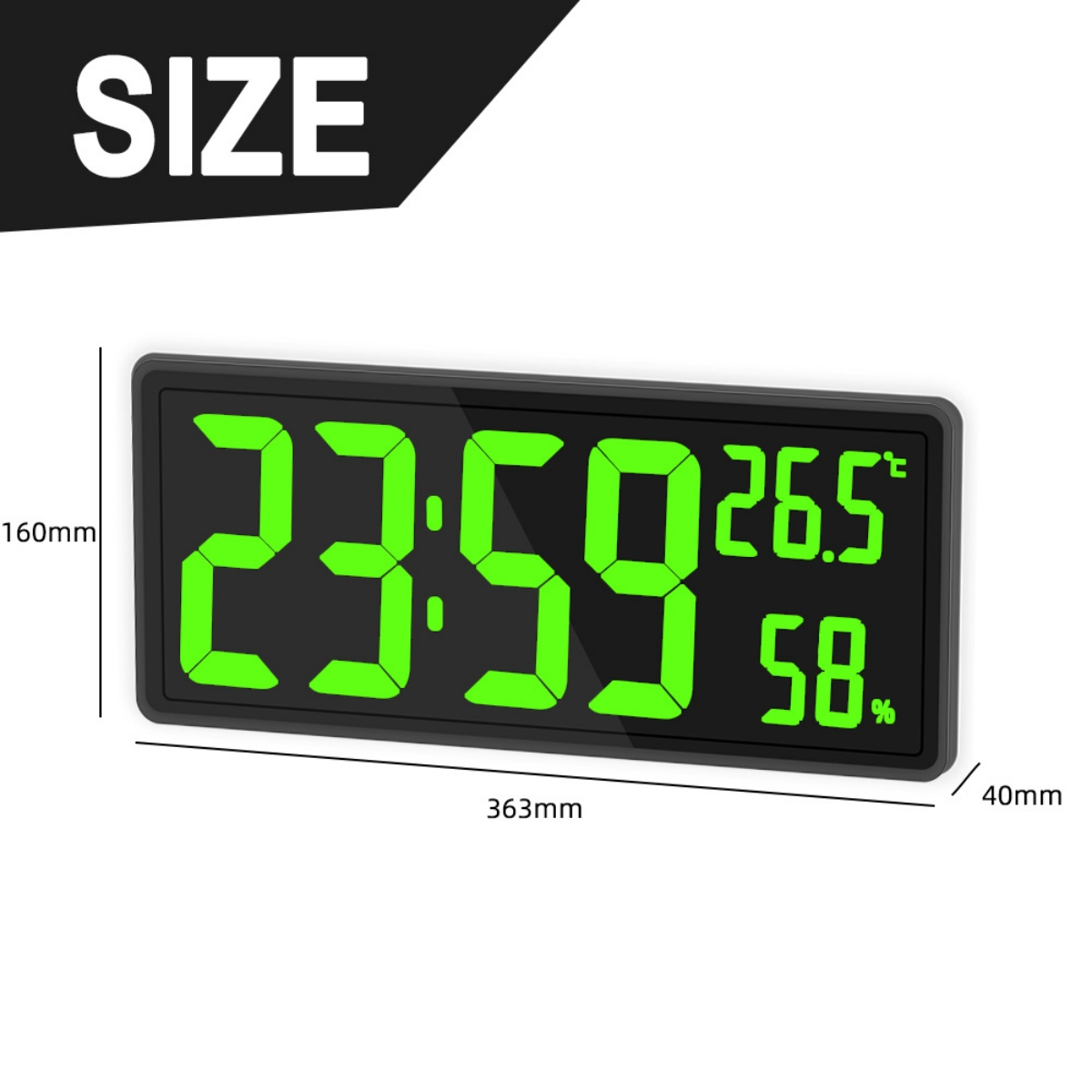 Led Wanduhr Digital Digitale Led Uhr ELKUAIE Große Digitale