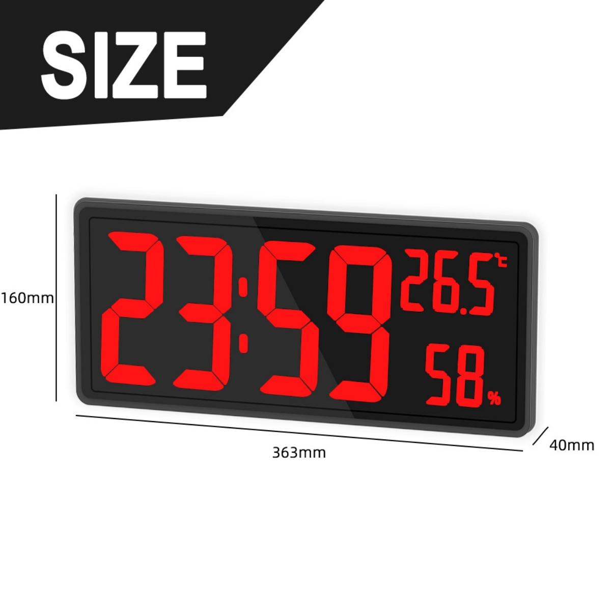 Wanduhren Led Uhr Rot Wanduhr Digital Groß LED Wand Uhr Mit