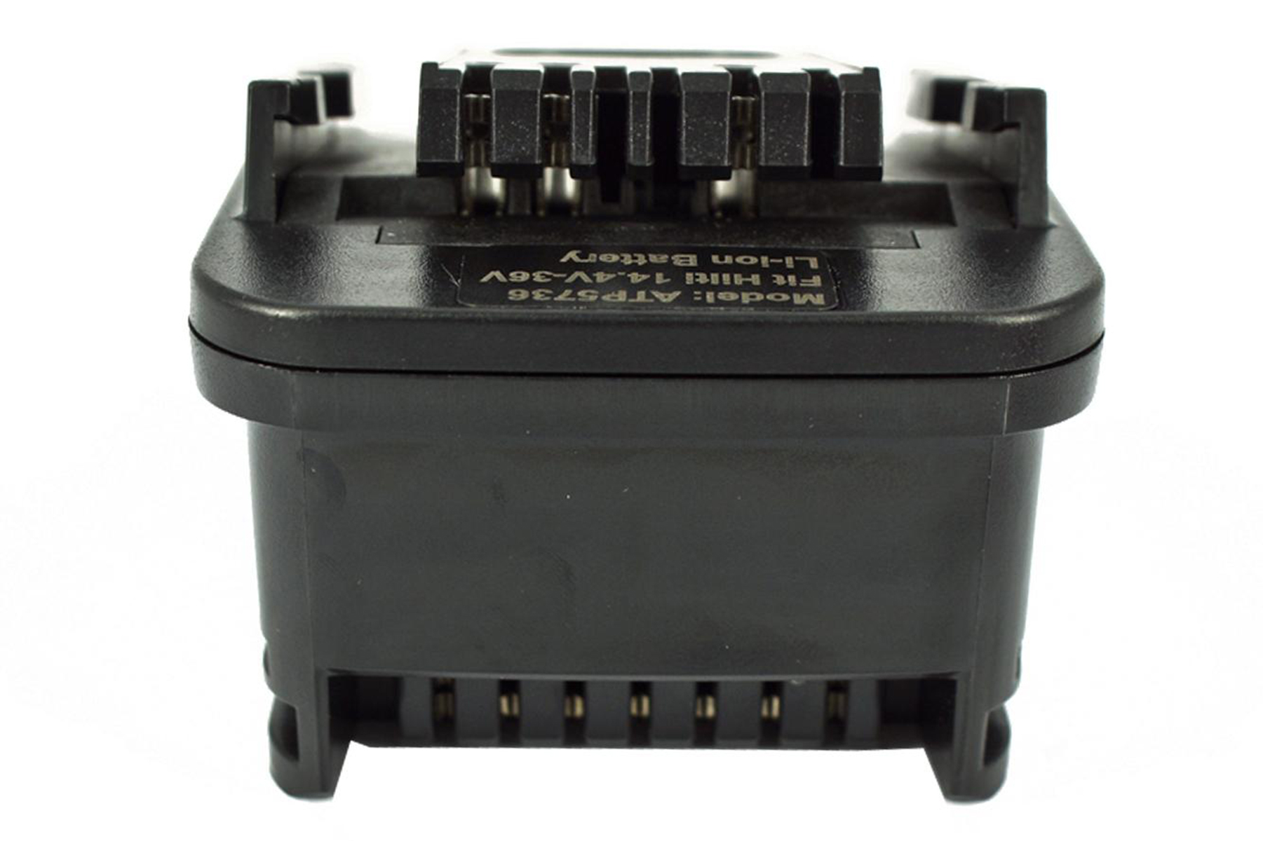 Schwarzer Li-Ionen-Akku mit Text, Modell ATP5736, passend für Hilti 14,4V-36V.