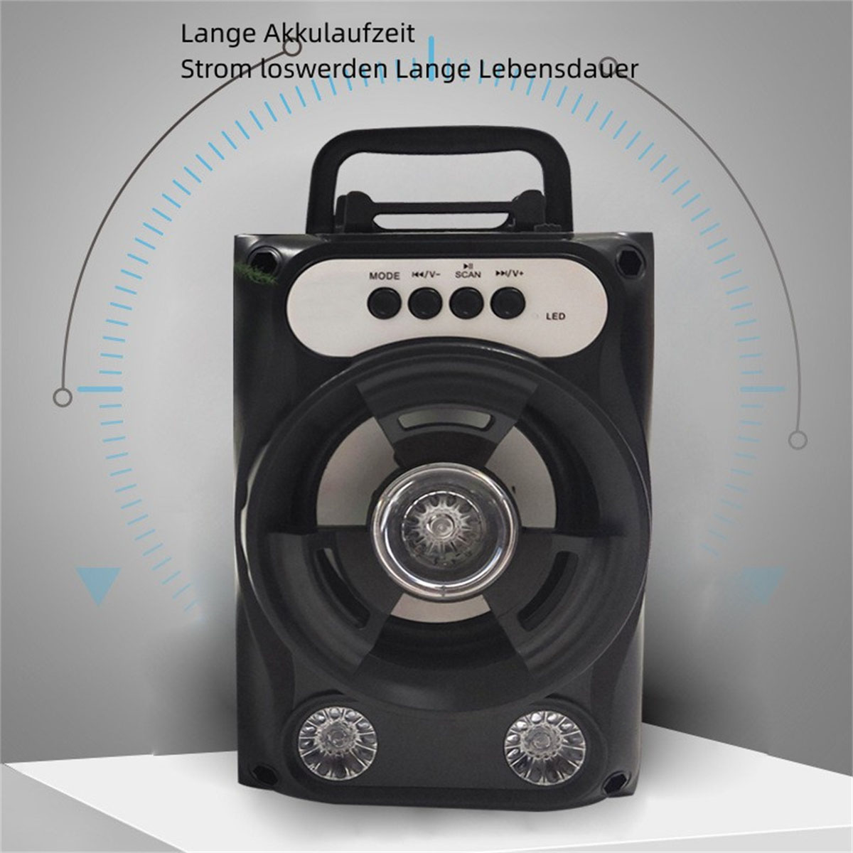 SYNTEK Bluetooth-Lautsprecher Mini-Subwoofer Plug-in Mikrofon tragbares Bluetooth-Lautsprecher, Computer Sound Song rot rot K