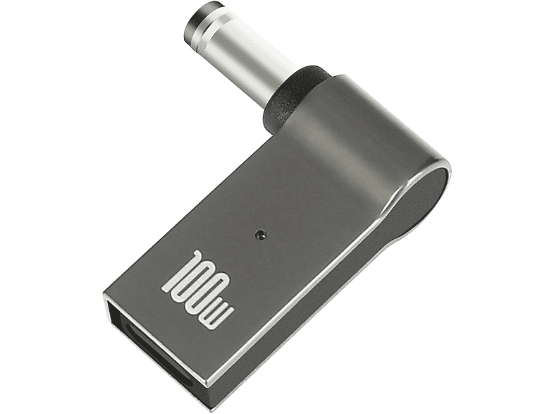 AVIZAR USB-C / 5.5 x 2.1mm Ladegerät-Adapter Universal, Grau