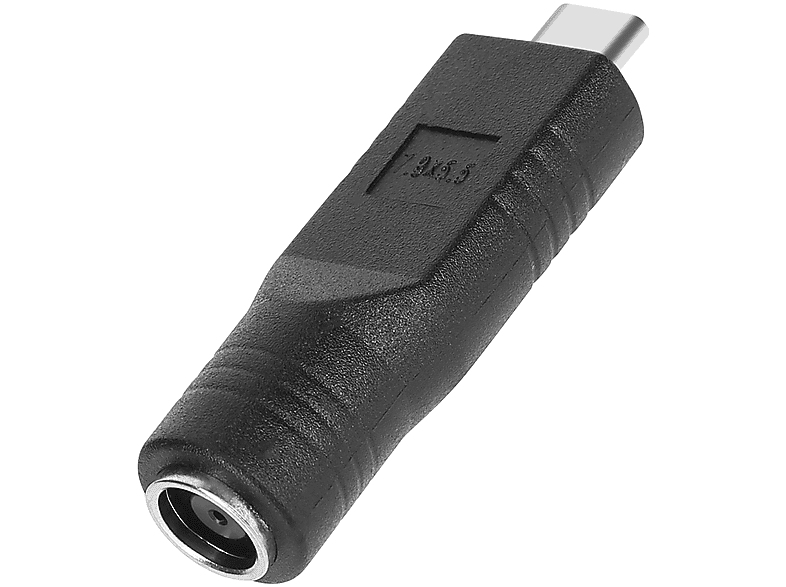 AVIZAR 7.9 x 5.5mm / Schwarz USB-C Ladegerät-Adapter Universal