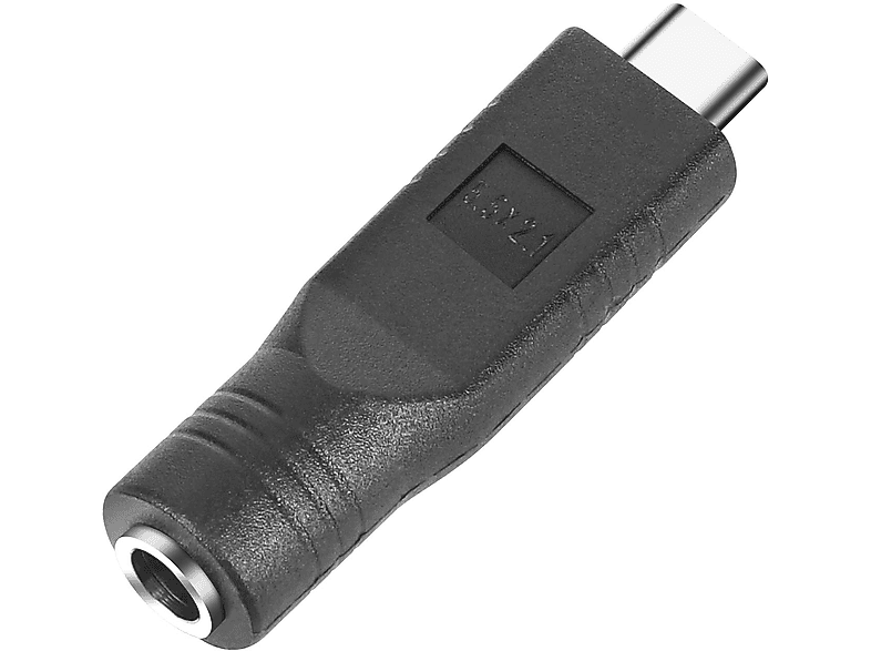 AVIZAR 5.5 x 2.1mm / USB-C Ladegerät-Adapter Universal, Schwarz
