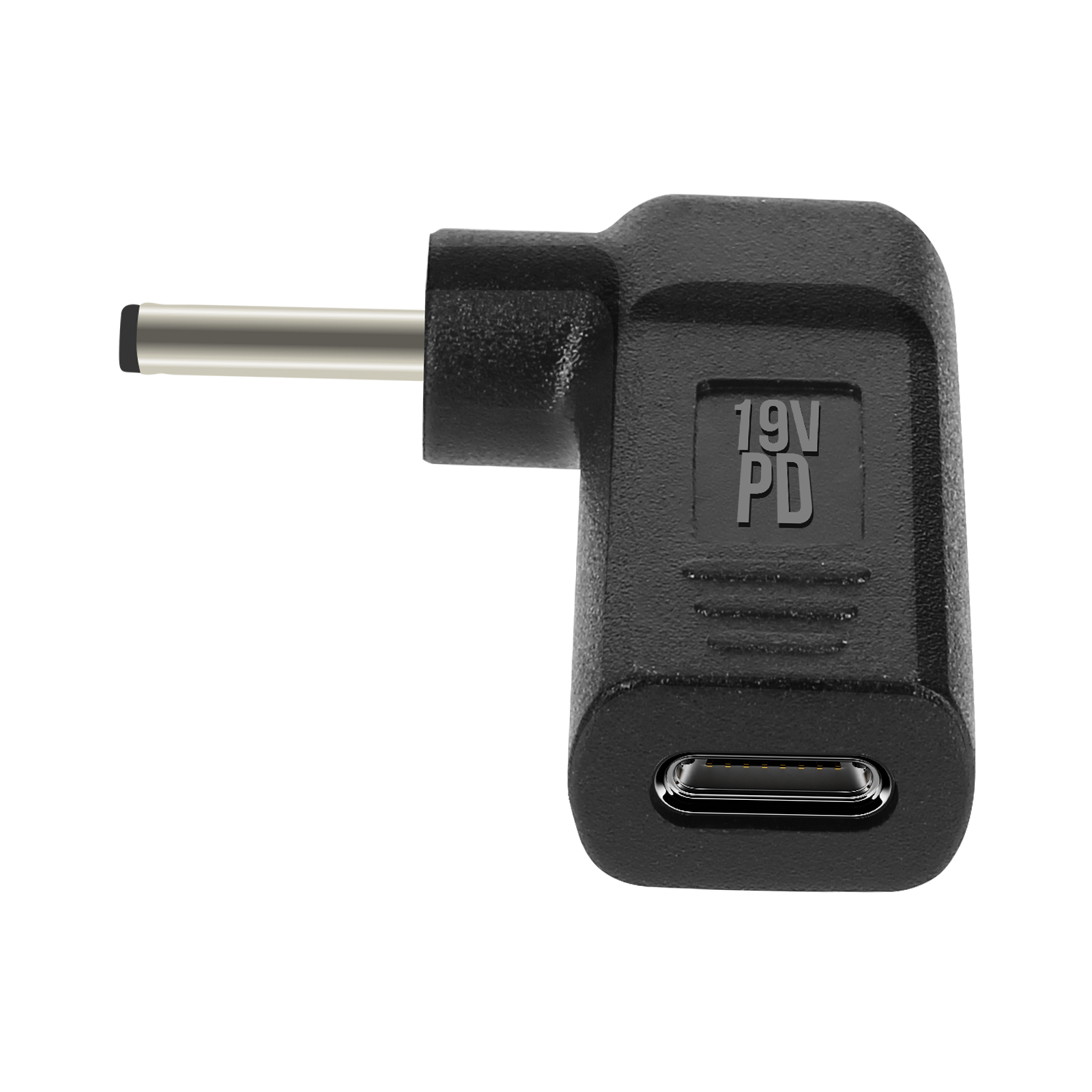 3.0 x / Schwarz AVIZAR Ladegerät-Adapter Universal, USB-C 1.1mm abgewinkelt