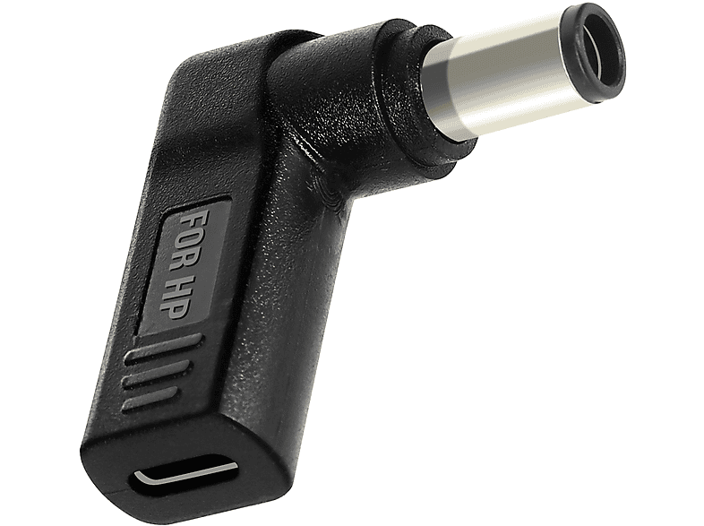 AVIZAR USB-C / 7.4 x Ladegerät-Adapter Universal, 5.0mm abgewinkelt Schwarz