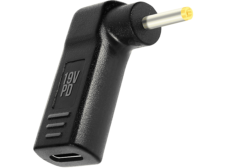 AVIZAR USB-C / 2.5 x 0.7mm ASUS Ladegerät-Adapter Universal, Schwarz | Akku-Ladegeräte