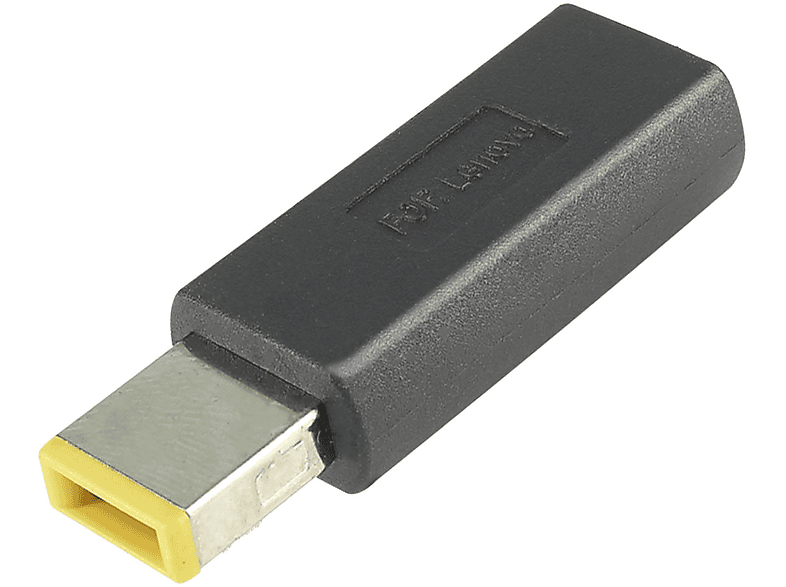 quadratischer / AVIZAR Stecker Ladegerät-Adapter Universal, USB-C Schwarz