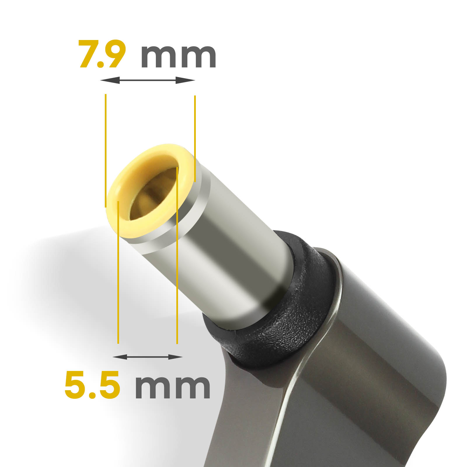 5.5mm x / USB-C 7.9 AVIZAR Ladegerät-Adapter Grau Universal,