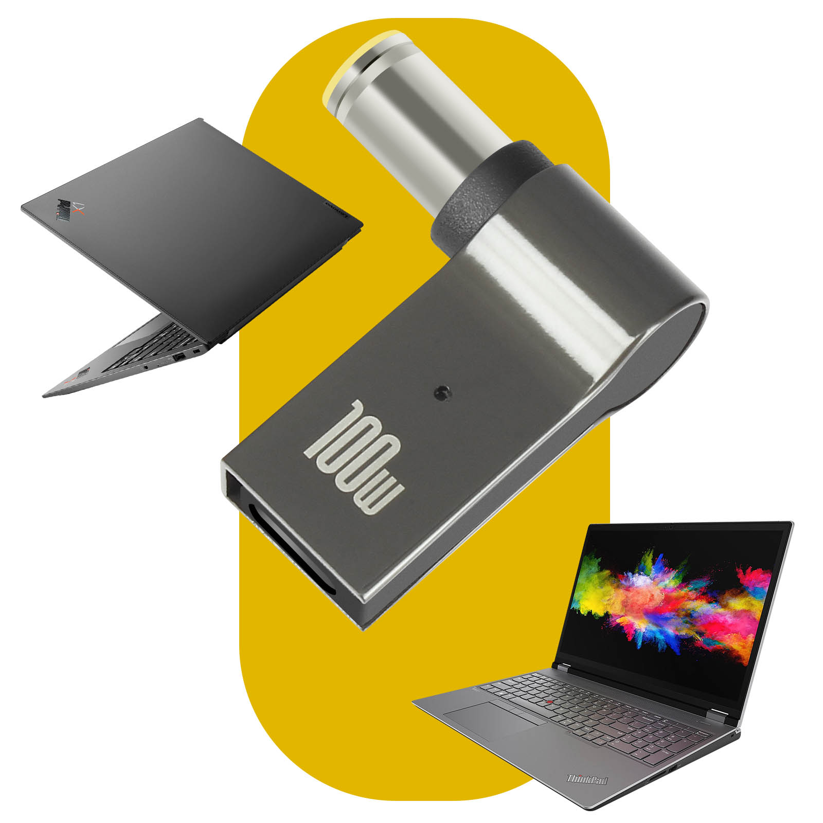 USB-C AVIZAR / 5.5mm x 7.9 Universal, Ladegerät-Adapter Grau