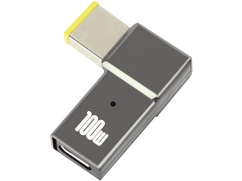 AVIZAR USB-C / quadratischer Stecker Ladegerät-Adapter Universal, Grau