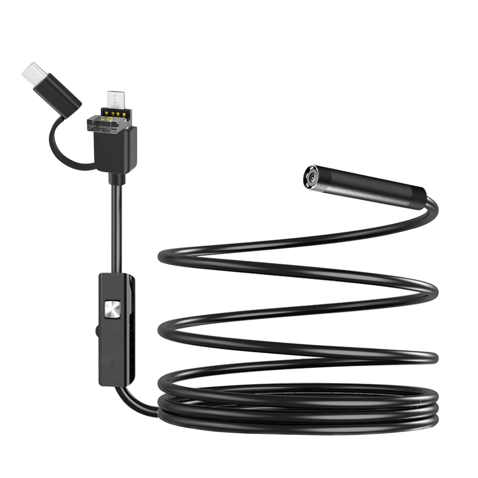 Endoskop-Kamera Micro-USB, Anschlüsse USB-C, Endoskopkamera AVIZAR USB Schwarz-
