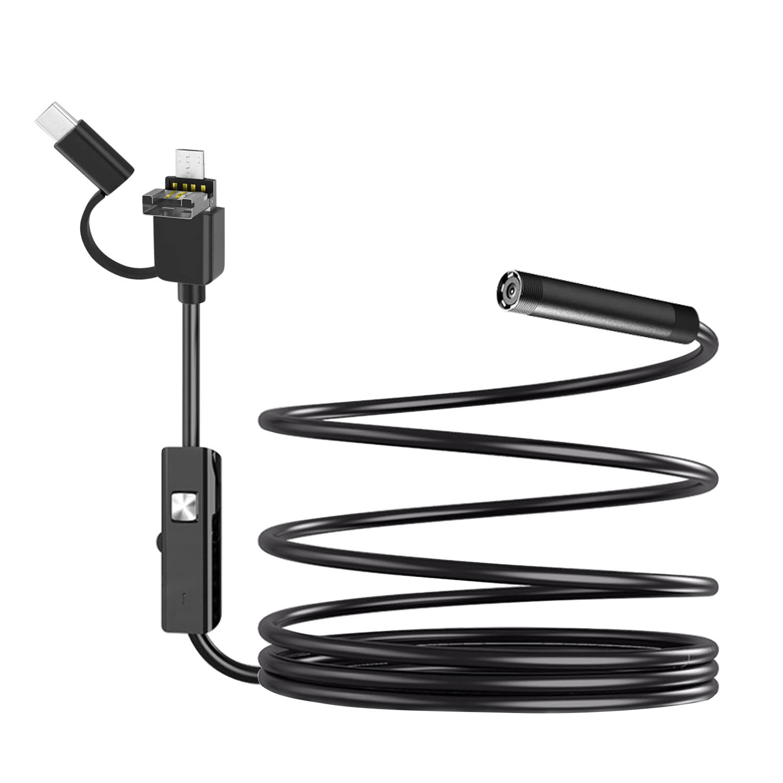 AVIZAR Endoskopkamera USB-C, USB Schwarz- Anschlüsse Micro-USB, Endoskop-Kamera