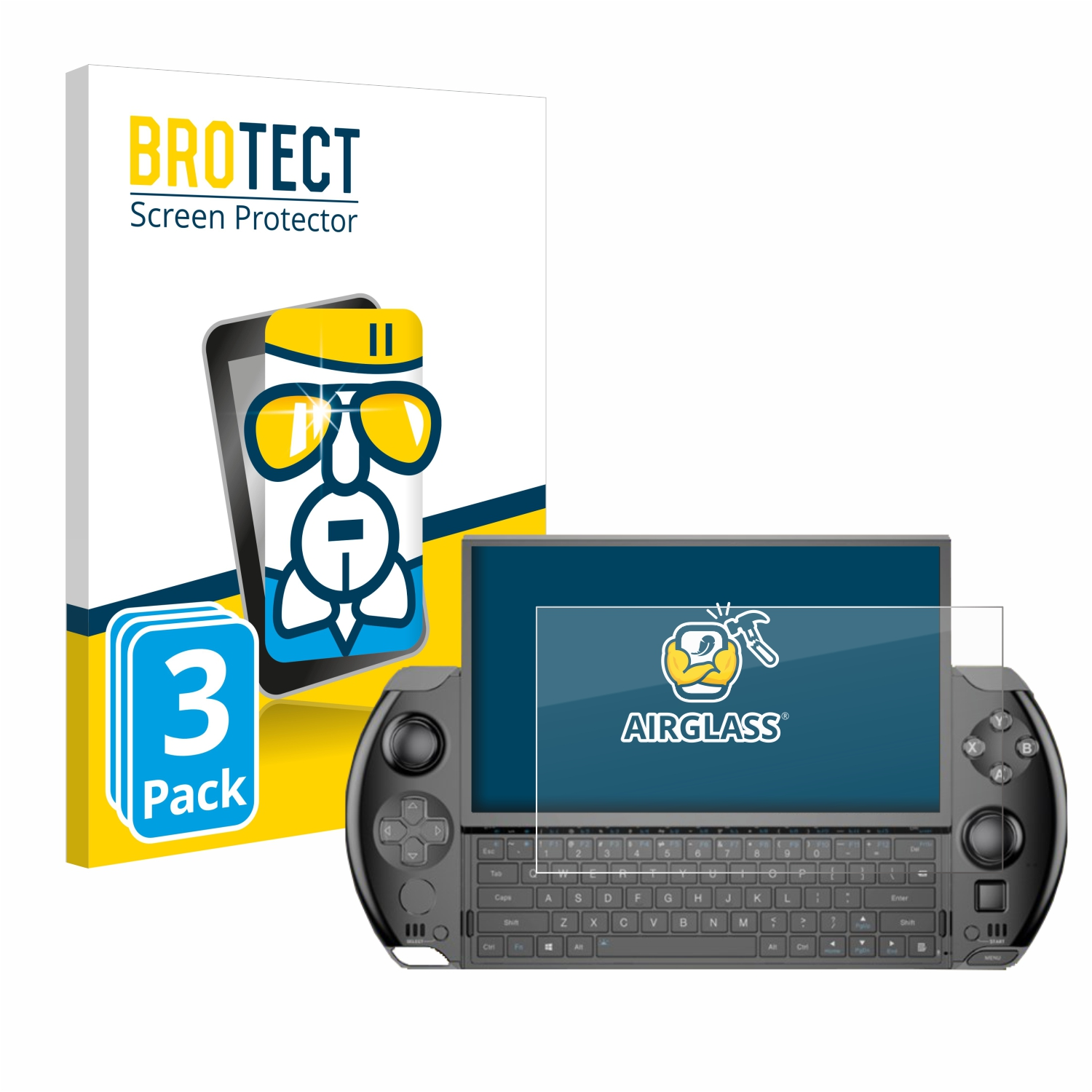 BROTECT 3x Airglass GPD Win 4) klare Schutzfolie(für