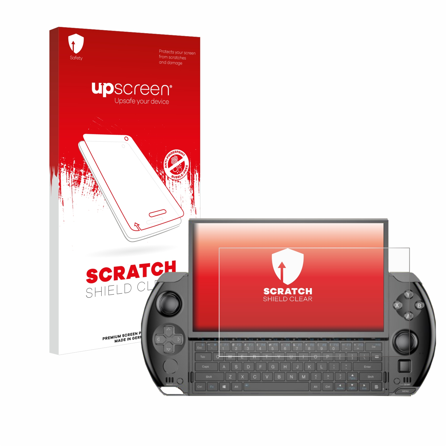 4) GPD UPSCREEN Win Schutzfolie(für Kratzschutz klare