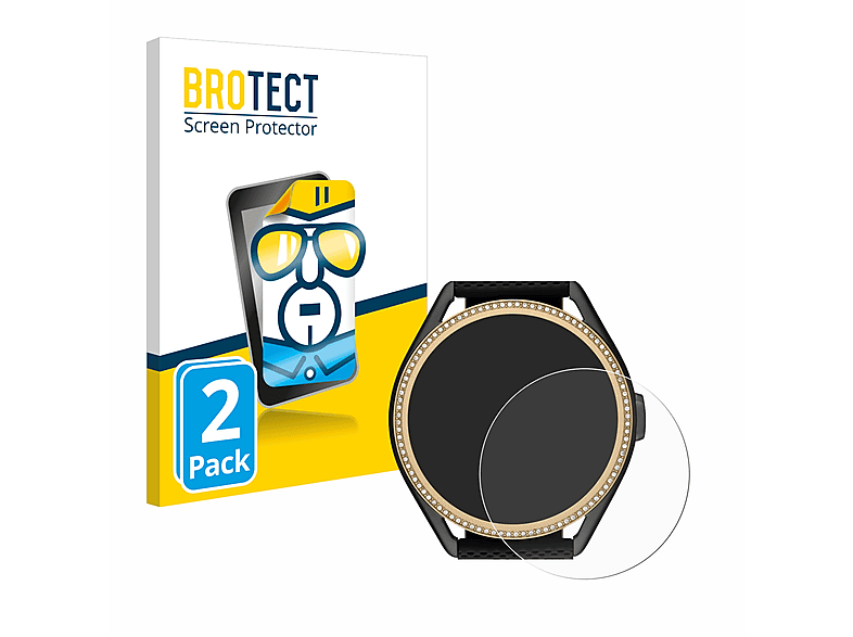 BROTECT 2x klare Schutzfolie(für Michael Kors Access MKGO Gen 5E  MKT 5118) | Smartwatch Schutzfolien & Gläser