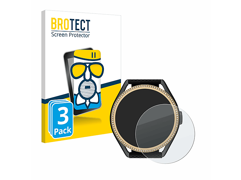 BROTECT 3x Airglass matte Schutzfolie(für Michael Kors Access MKGO Gen 5E  MKT 5118)