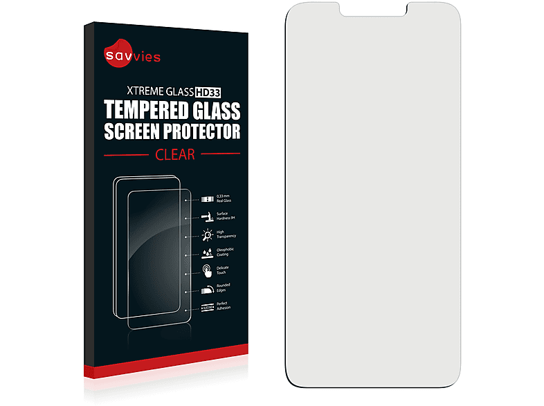 SAVVIES 9H klares Schutzglas(für Xiaomi Redmi 4X)