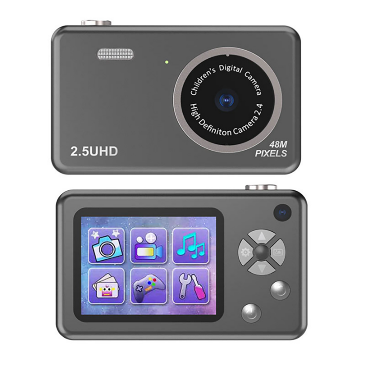 LCD- Front- Rückkameras, Studenten-Digitalkamera Digitalkamera intelligente SYNTEK - blau, und Filter Duale
